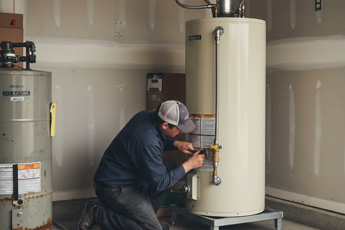 Water heater and shutoff valve replacement in West Kill